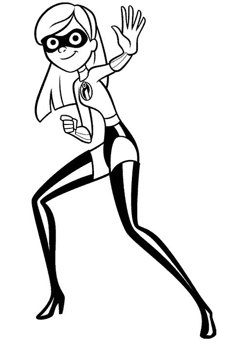 coloriage violette la fille indestructible